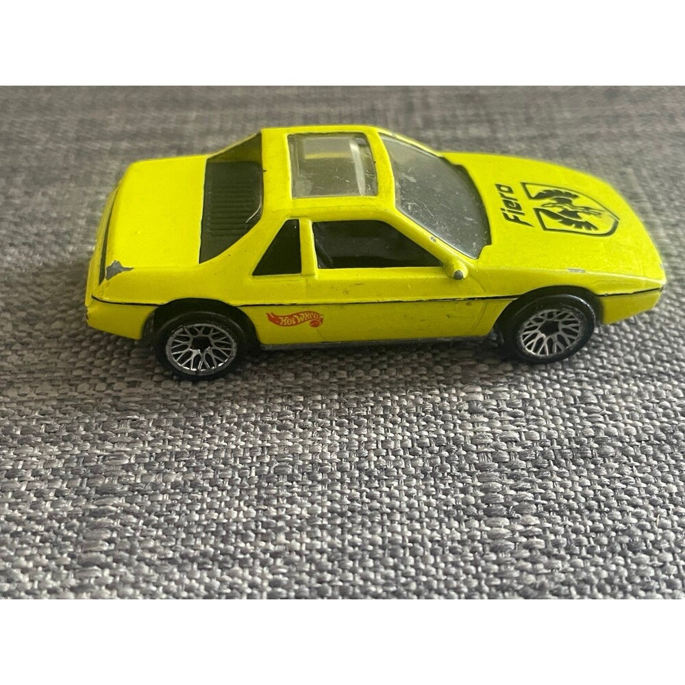 Vintage 1984 Hot Wheels Yellow Pontiac Fire diecast car